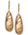 Lonna & Lilly Gold-tone Iridescent Stone Drop Earrings In Gold
