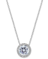 Eliot Danori Silver-tone Crystal Pendant Necklace, Created For Macy's In Silver