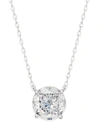 Eliot Danori Silver-tone Crystal Pendant Necklace, Created For Macy's In Silver