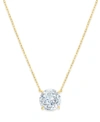 ELIOT DANORI 18K GOLD-PLATED CRYSTAL PENDANT NECKLACE, CREATED FOR MACY'S