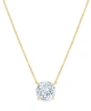 Eliot Danori 18k Gold-plated Crystal Pendant Necklace, Created For Macy's In Gold
