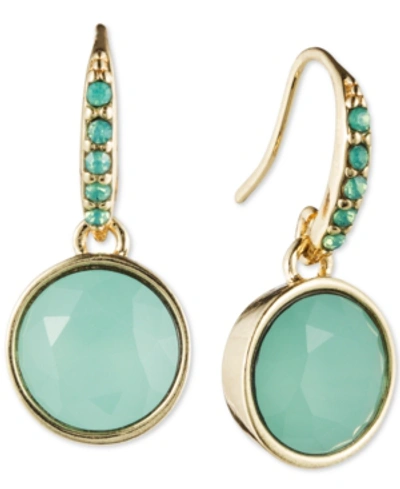 Lonna & Lilly Gold-tone Stone Earrings In Green