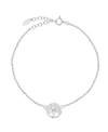 Sutton By Rhona Sutton Bodifine Sterling Silver Family Tree Anklet In Silver