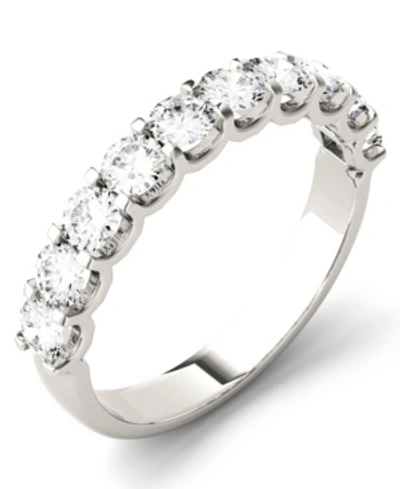 Charles & Colvard Moissanite Round Anniversary Band (1 Ct. T.w. Diamond Equivalent) In 14k White Gold