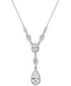 Eliot Danori Crystal Y-neck Necklace, Created For Macy's In Silver