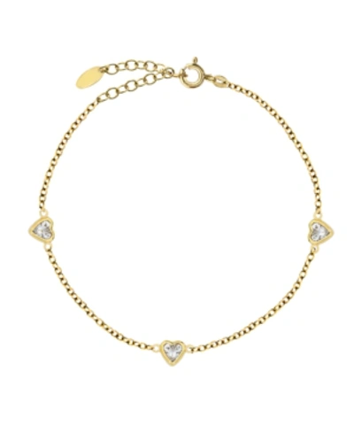 Rhona Sutton Bodifine Gold Plated Sterling Silver Cz Anklet