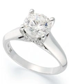 X3 CERTIFIED DIAMOND SOLITAIRE ENGAGEMENT RING (1-1/2 CT. T.W.) IN 18K WHITE GOLD, CREATED FOR MACY'S