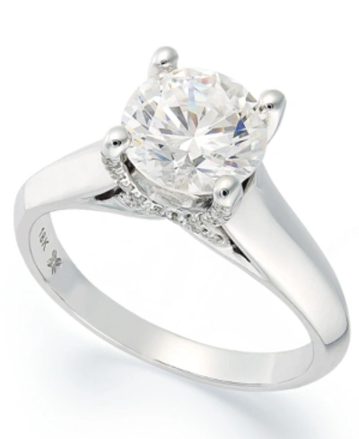 X3 Certified Diamond Solitaire Engagement Ring (1-1/2 Ct. T.w.) In 18k White Gold, Created For Macy's