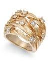 EFFY COLLECTION D'ORO BY EFFY DIAMOND WOVEN RING (1 CT. T.W.) IN 14K YELLOW GOLD (ALSO AVAILABLE IN WHITE GOLD)