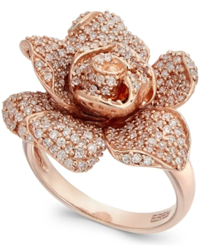 Effy Collection Pave Rose By Effy Diamond Ring (1-1/8 Ct. T.w.) In 14k Rose Gold Or 14k Yellow Gold