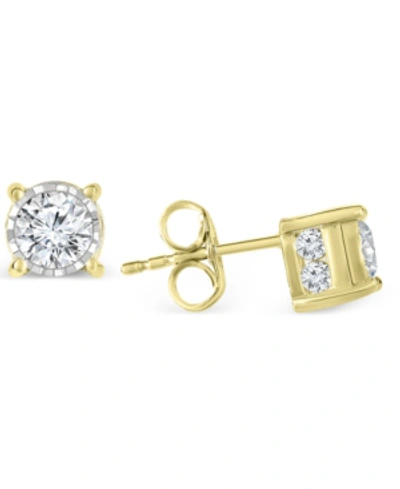 Trumiracle Diamond Stud Earrings (1 Ct. T.w.) In 14k White, Yellow Or Rose Gold In Yellow Gold