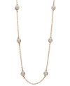 Effy Collection Trio By Effy Diamond Seven Station Necklace 16-18" (1/2 Ct. T.w.) In 14k White, Yellow Or Rose Gold In Rose Gold