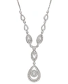 WRAPPED IN LOVE DIAMOND DOUBLE DROP PENDANT 17" IN 14K WHITE GOLD OR 14K YELLOW GOLD (1-1/2 CT. T.W.), CREATED FOR M