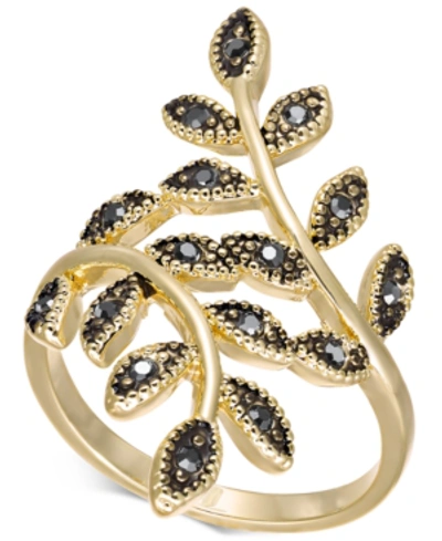 Inc International Concepts Crystal Leaf Wrap Ring, Created For Macy's In Gold