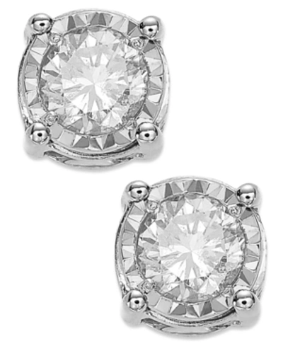 Trumiracle Diamond Stud Earrings (3/4 Ct. T.w.) In 14k White, Yellow Or Rose Gold In White Gold