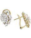 WRAPPED IN LOVE DIAMOND CLUSTER EARRINGS (1 CT. T.W.) IN 14K GOLD, CREATED FOR MACY'S