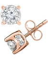 Trumiracle Diamond Stud Earrings (3/4 Ct. T.w.) In 14k White Gold, Rose Gold Or Gold In Rose Gold
