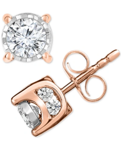Trumiracle Diamond Stud Earrings (3/4 Ct. T.w.) In 14k White Gold, Rose Gold Or Gold