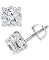 Trumiracle Diamond Spiral Stud Earrings (1-1/4 Ct. T.w.) In 14k Gold, Rose Gold Or White Gold In White Gold