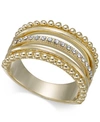 INC INTERNATIONAL CONCEPTS GOLD-TONE CRYSTAL STACK RING, CREATED FOR MACY'S