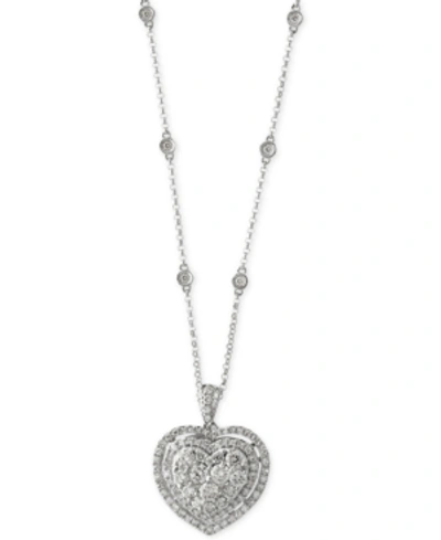 EFFY COLLECTION BOUQUET BY EFFY DIAMOND HEART PENDANT NECKLACE (1-1/8 CT. T.W.) IN 14K WHITE GOLD OR 14K ROSE GOLD