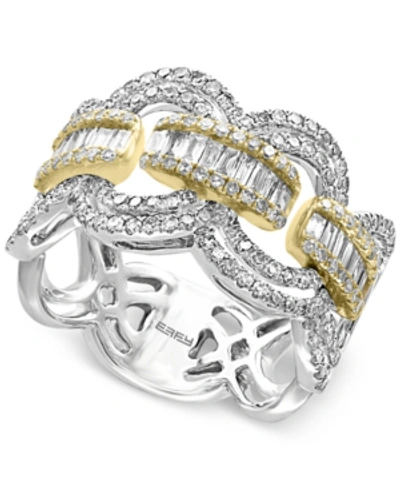 Effy Collection Duo By Effy Diamond Statement Ring (1-1/10 Ct. T.w.) In 14k White And Yellow Gold In Two-tone