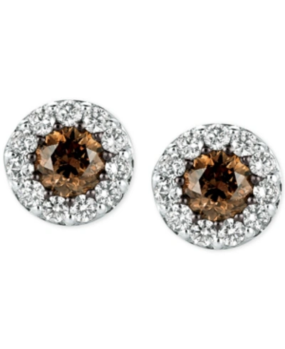 Le Vian Chocolatier Diamond Stud Earrings (1 Ct. T.w.) In 14k White Gold