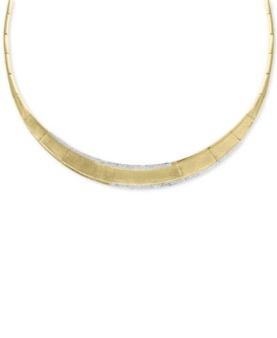 Effy Collection Effy Diamond Border 16" Collar Necklace (9/10 Ct. T.w.) In 14k Gold In Yellow Gold