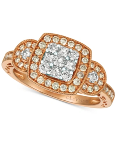 Le Vian Nude Diamond Cluster Ring (3/4 Ct. T.w.) In 14k Gold & White Gold In Multi