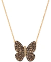 Le Vian Chocolatier Diamond Butterfly Pendant Necklace (1-7/8 Ct. T.w.) In 14k Rose Gold Or Yellow Gold. In Rose Gold
