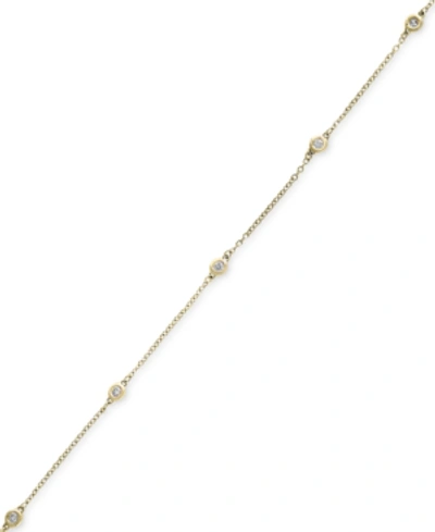 Effy Collection D'oro By Effy Diamond Bezel Station Bracelet (1/6 Ct. T.w.) In 14k Gold In Yellow Gold