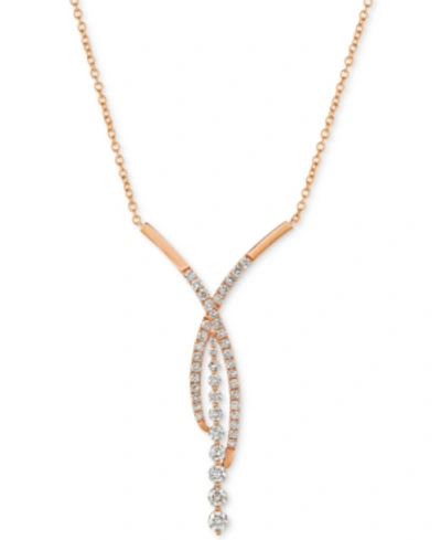 Le Vian Diamond Fancy 18" Statement Necklace (1-5/8 Ct. T.w.) In 14k Rose Gold (also Available In Yellow Gol