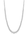 EFFY COLLECTION EFFY DIAMOND GRADUATED BEZEL 16" COLLAR NECKLACE (1-1/2 CT. T.W.) IN 14K WHITE GOLD