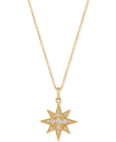 Le Vian Strawberry & Nude Diamond Star Pendant Necklace (1/4 Ct. T.w.) In 14k Gold Or Rose Gold In Yellow Gold