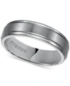 Triton Men's Tungsten Carbide Ring, 6mm Comfort Fit Wedding Band In Tungsten