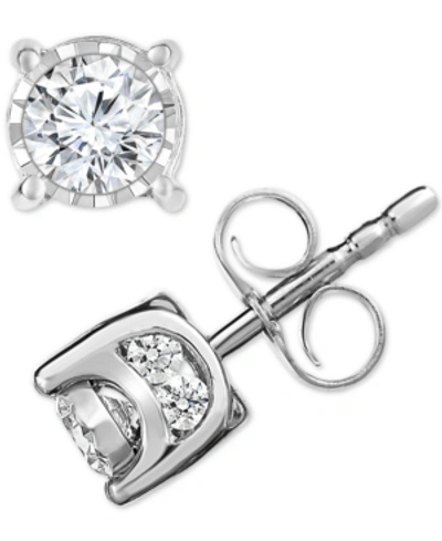 Trumiracle Diamond Stud Earrings (1/2 Ct. T.w.) In 14k Gold In White Gold
