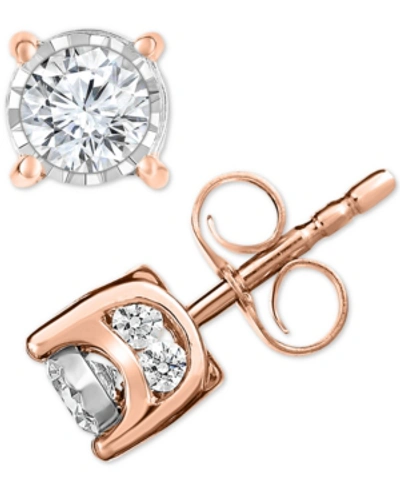 Trumiracle Diamond Stud Earrings (1/2 Ct. T.w.) In 14k Gold In Rose Gold
