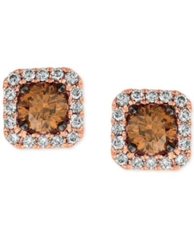Le Vian Chocolatier Diamond (3/4 Ct. T.w.) Halo Stud Earrings In 14k White Gold, Rose Gold Or Yellow Gold.
