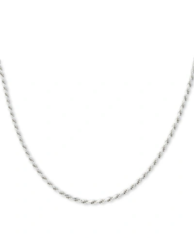 Giani Bernini Sterling Silver Necklace, 16" Diamond Cut Rope Chain