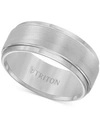 TRITON MEN'S RING, TUNGSTEN CARBIDE COMFORT FIT WEDDING BAND 9MM BAND