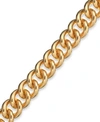 Signature Gold Curb Link Bracelet In 14k Gold Over Resin