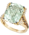Le Vian Mint Julep Quartz (9-3/4 Ct. T.w.), White Diamond (1/8 Ct. T.w.) And Chocolate Diamond (3/8 Ct. T.w. In Mint Julep Quartz