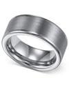 Triton Men's Tungsten Ring, 8mm Wedding Band In Tungsten