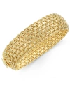 ITALIAN GOLD WIDE MESH LINK & CHAIN BRACELET IN 14K GOLD