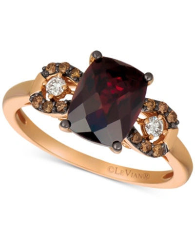 Le Vian Gemstone & Diamond Ring In 14k Rose Gold Or 14k Yellow Gold In Garnet