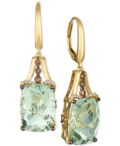 Le Vian Mint Julep Quartz (12-3/8 Ct. T.w.) & Diamond (3/8 Ct. T.w.) Drop Earrings In 14k Gold