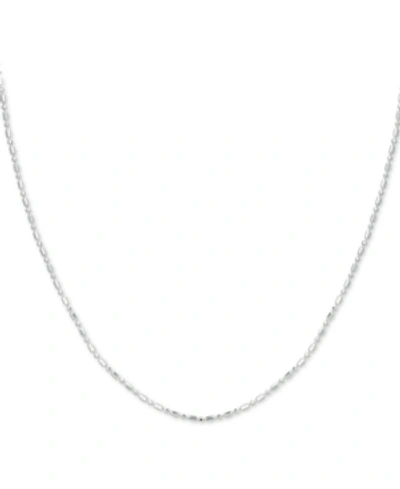 GIANI BERNINI STERLING SILVER NECKLACE, 18" DOT DASH CHAIN