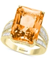 Effy Collection Effy Pink Amethyst (15-1/2 Ct. T.w.) & Diamond (3/8 Ct. T.w.) Ring In 14k Gold (also Available In Gr In Citrine