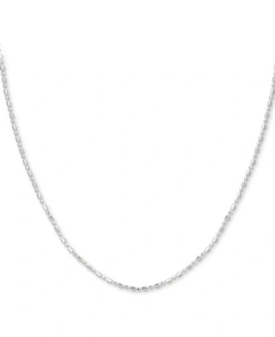 Giani Bernini Sterling Silver Necklace, 18" Dot Dash Chain