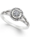 PROMISED LOVE DIAMOND PROMISE RING IN 10K WHITE GOLD ( 1/4 CT. T.W.)